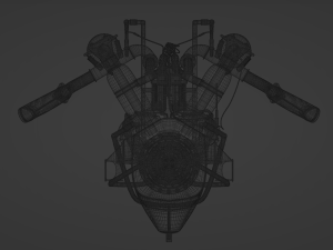 Aircraft V-Type Engine Vintage 3D Модель