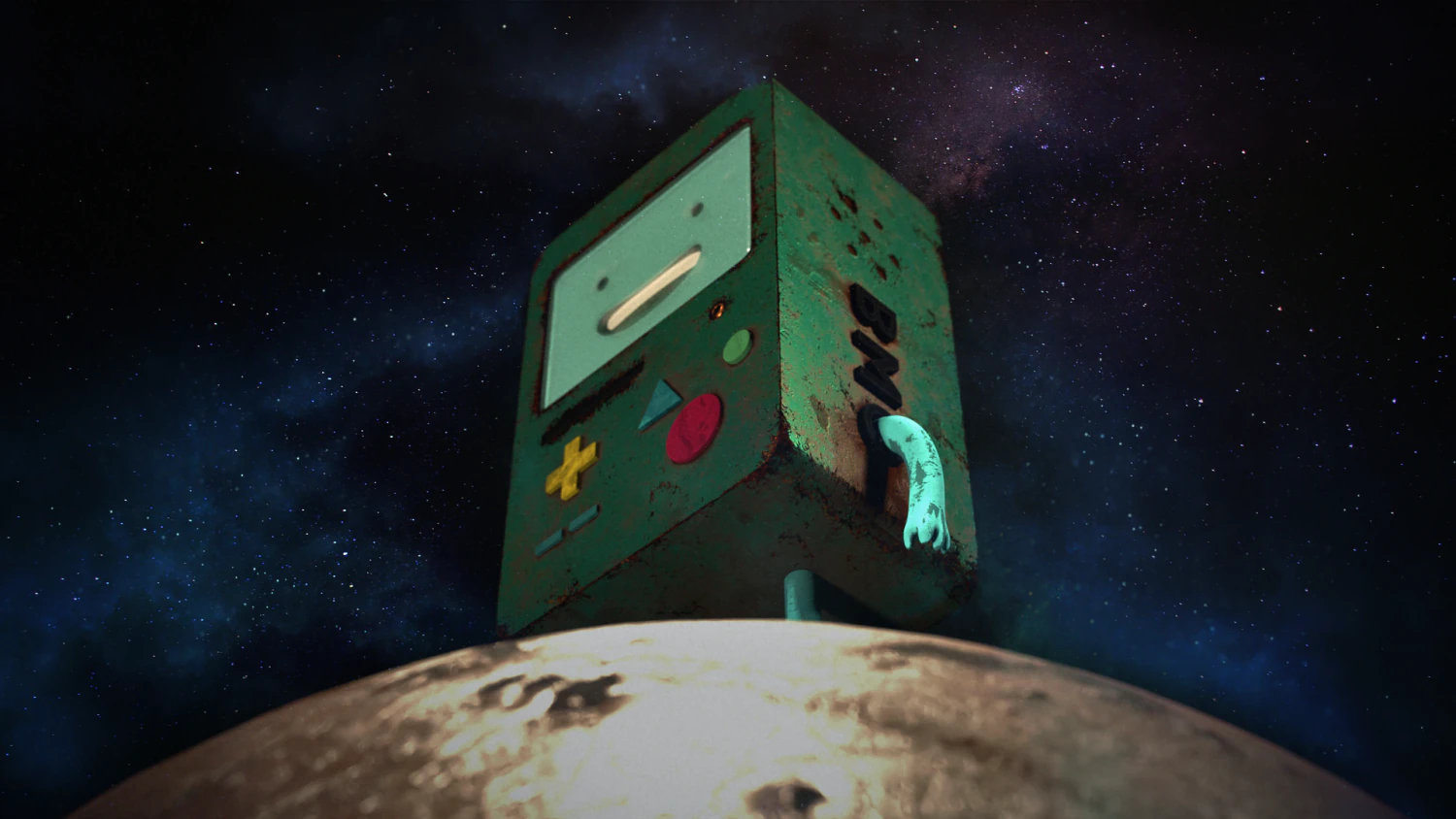 Stylized BMO - BeeMO 3D Model .c4d .max .obj .3ds .fbx .stl .blend 