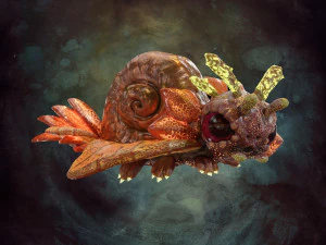 Fantasy Creature Design - Sunterpillar 3D Model