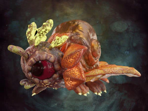 Fantasy Creature Design - Sunterpillar 3D Model