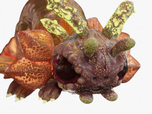 Fantasy Creature Design - Sunterpillar 3D Model