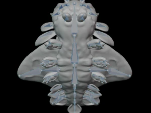 Fantasy Creature Design - Sunterpillar 3D Model