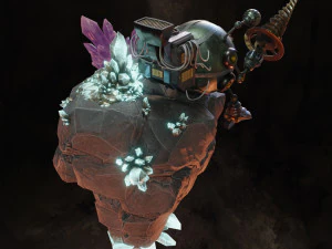 Bergbau-Mech 3D Modell