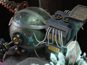 Bergbau-Mech 3D Modell