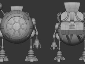 Bergbau-Mech 3D Modell