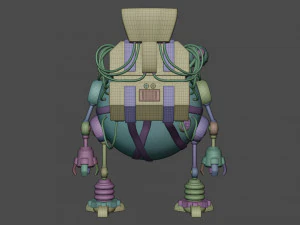 Bergbau-Mech 3D Modell