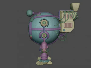 Bergbau-Mech 3D Modell