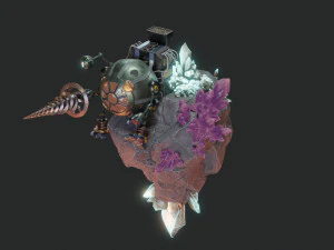 Bergbau-Mech 3D Modell