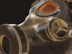 Gas Mask Military v2 3D Модель