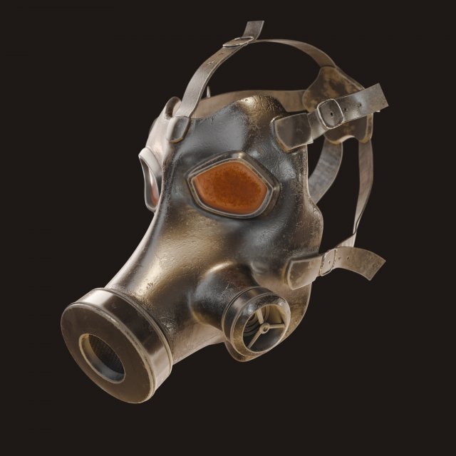 Gas Mask Military 3D Model in Combat 3DExport