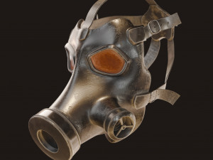 Gas Mask Military v2 3D 模型