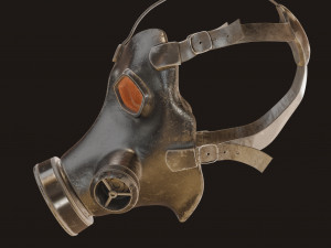 Gas Mask Military v2 3D 模型