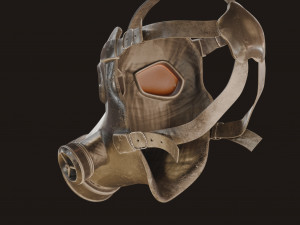 Gas Mask Military v2 3D 模型