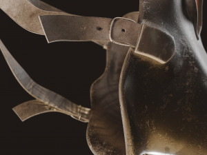 Gas Mask Military v2 3D 模型