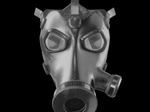 Gas Mask Military v2 3D 模型