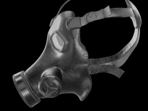 Gas Mask Military v2 3D 模型