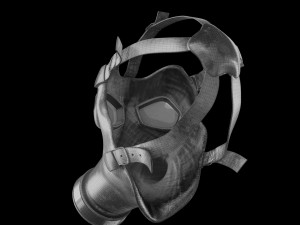 Gas Mask Military v2 3D 模型