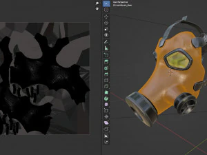 Gas Mask Military v2 3D Model