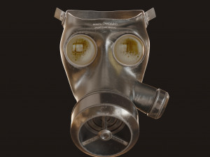 Gas Mask Military 3D मॉडल