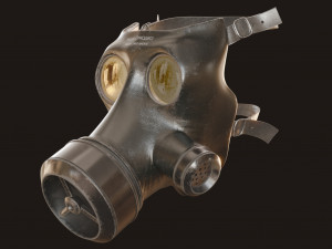 Gas Mask Military 3D मॉडल
