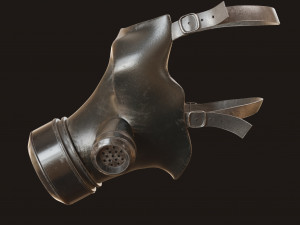 Gas Mask Military 3D मॉडल