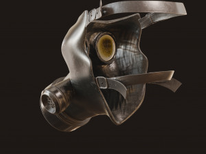 Gas Mask Military 3D मॉडल