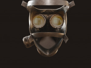 Gas Mask Military 3D मॉडल