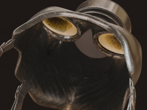 Gas Mask Military 3D मॉडल