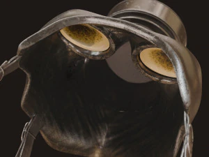 Gas Mask Military 3D Model