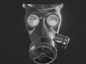 Gas Mask Military 3D मॉडल