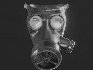 Gas Mask Military 3D Model