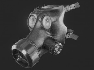 Gas Mask Military 3D मॉडल