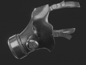 Gas Mask Military 3D Model