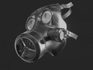 Gas Mask Military 3D मॉडल