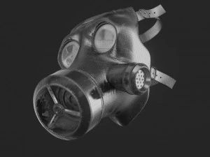 Gas Mask Military 3D Model
