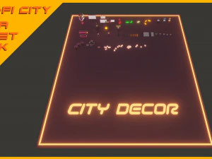 Scifi City Mega Asset Pack 3D Model
