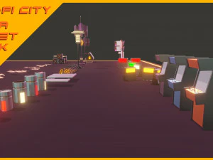 Scifi City Mega Asset Pack 3D Model
