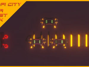 Scifi City Mega Asset Pack 3D Model