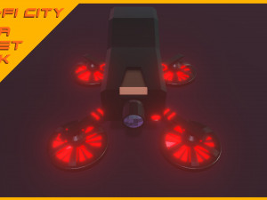 Scifi City Mega Asset Pack 3D 模型