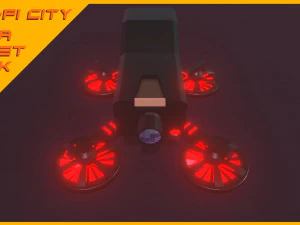 Scifi City Mega Asset Pack 3D Model