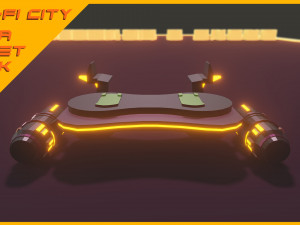 Scifi City Mega Asset Pack 3D 模型