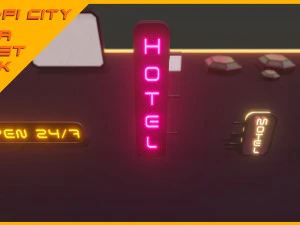 Scifi City Mega Asset Pack 3D Model