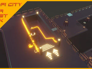 Scifi City Mega Asset Pack 3D Model