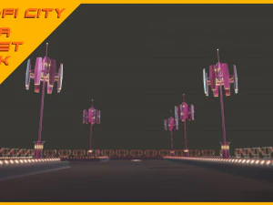 Scifi City Mega Asset Pack 3D Model