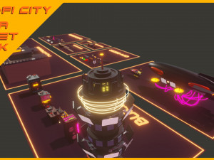Scifi City Mega Asset Pack 3D 模型