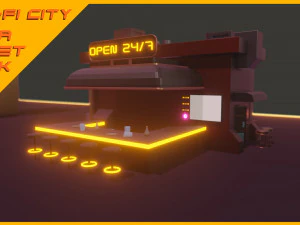 Scifi City Mega Asset Pack 3D Model