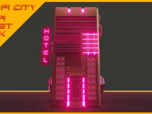 Scifi City Mega Asset Pack 3D Model