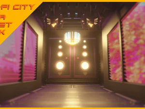 Scifi City Mega Asset Pack 3D Model