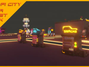 Scifi City Mega Asset Pack 3D Model