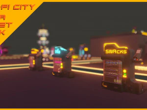 Scifi City Mega Asset Pack 3D Model